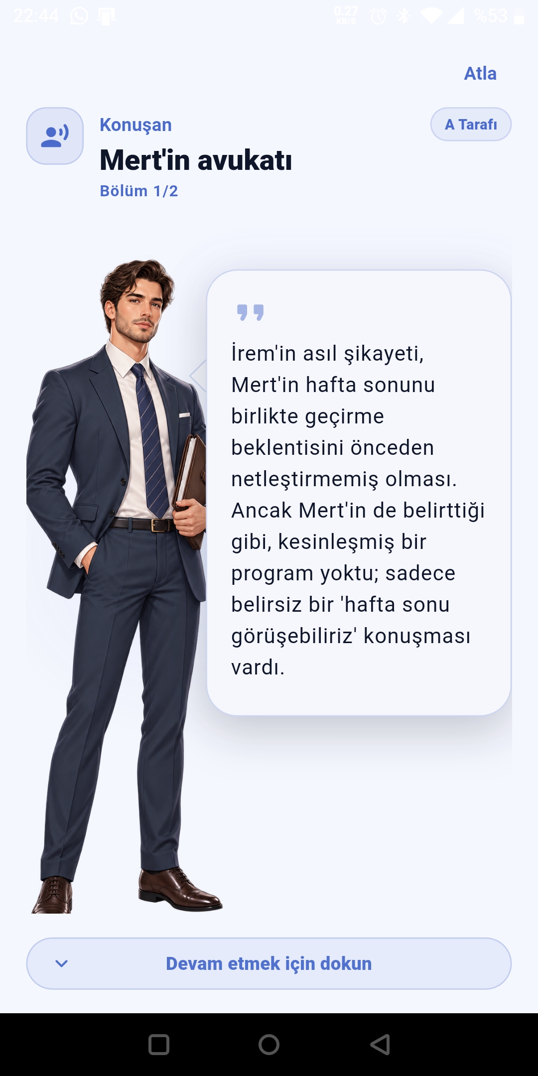 Kim Haklı? Tartışma Sahnesi avukat konuşma akışı